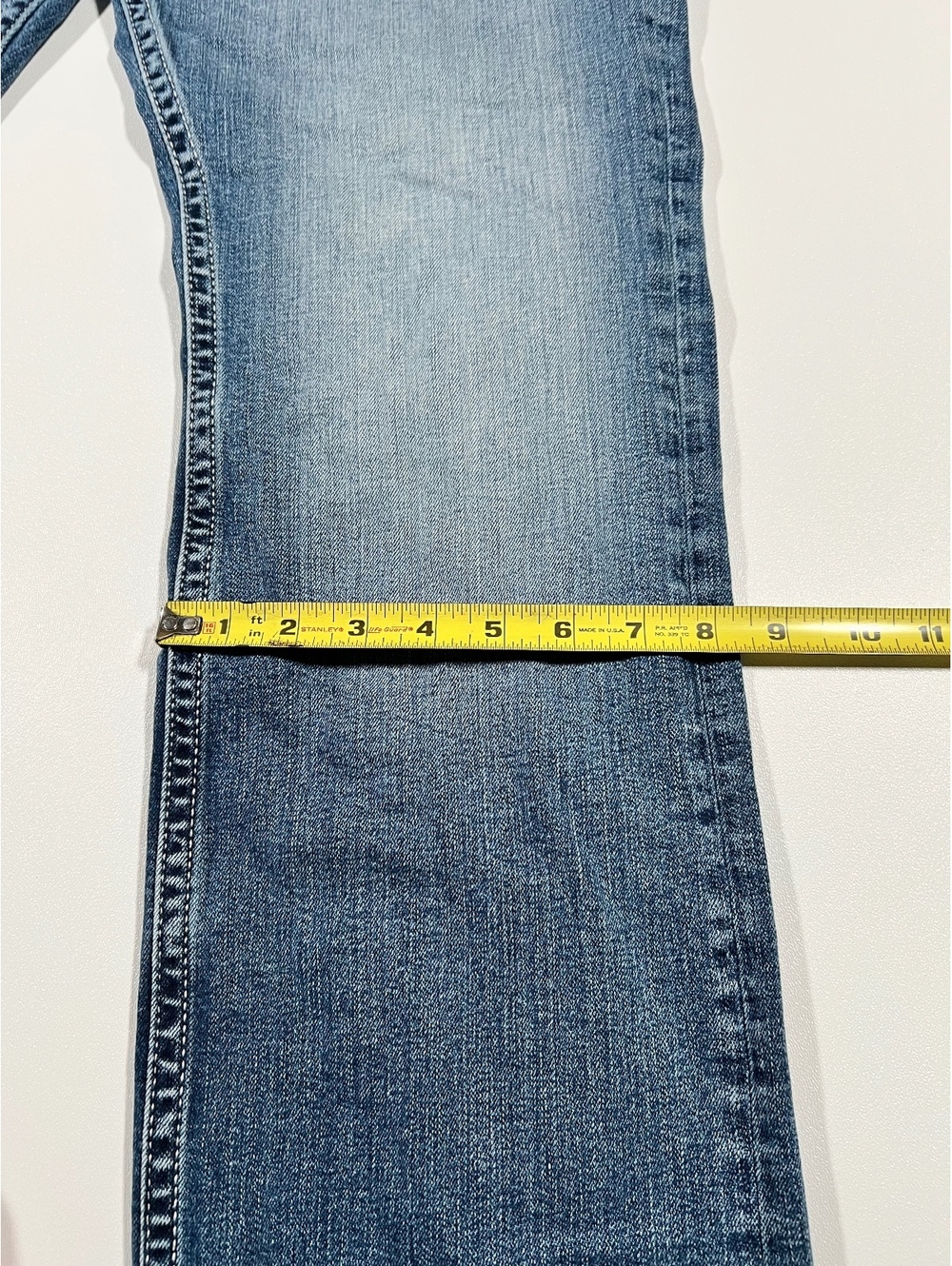 KE Tyler Jeans 33x32 Distressed Medium Wash Bootcut Denim - Picture 6 of 6